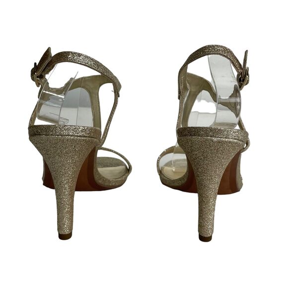 MICHAEL KORS women's ARDEN T STRAP SANDALS high heels Size 8 - Picture 7 of 8